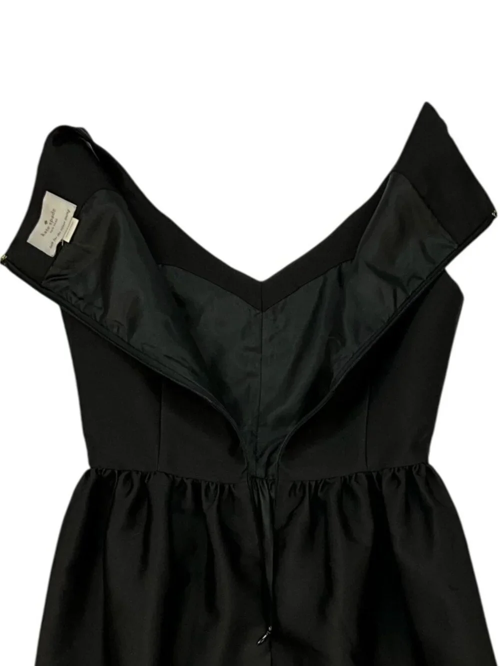 Kate Spade Embellished Cupcake Dress 0 Black Mini Sleeveless Pockets